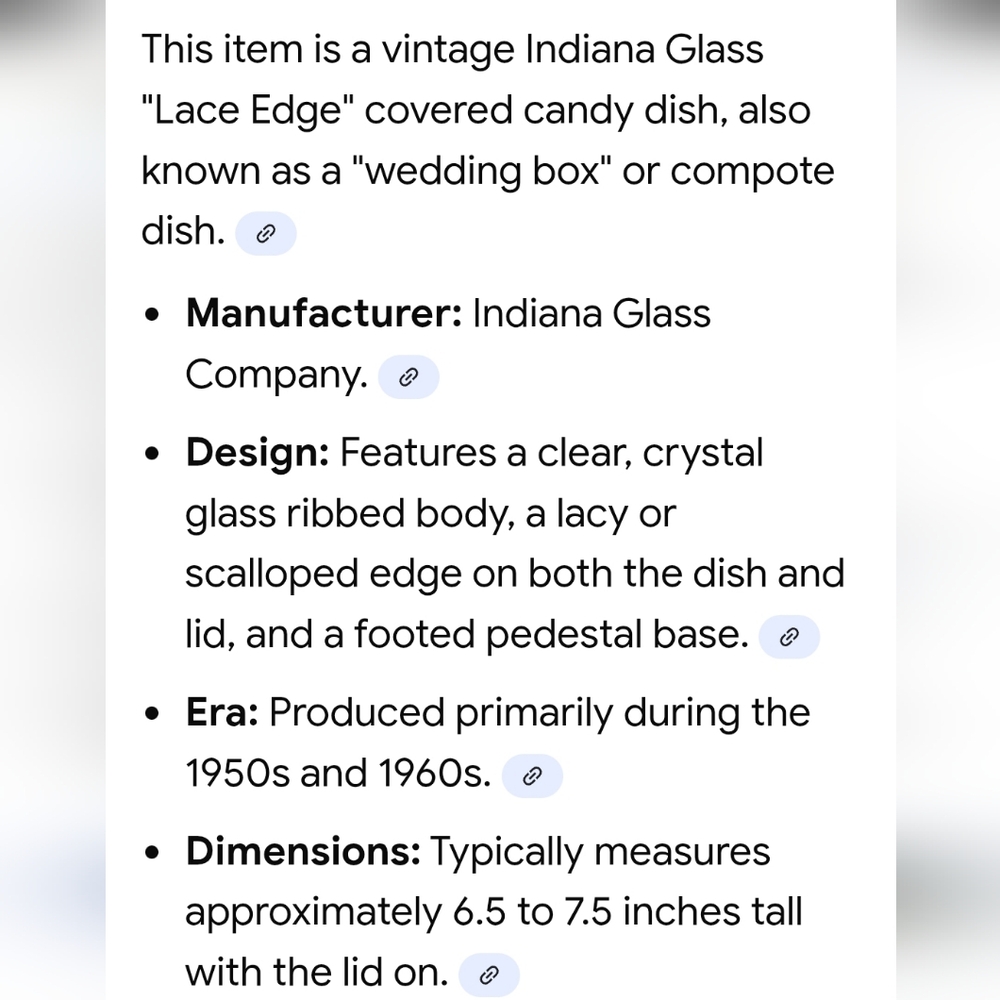 Indiana Glass Clear Lace-Edge Covered Candy Dish - Picture 2 of 16